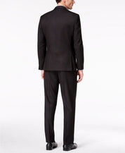 Andrew Marc Mens Modern fit 2 Piece Suit 42 S / 35 Waist Black Stretch