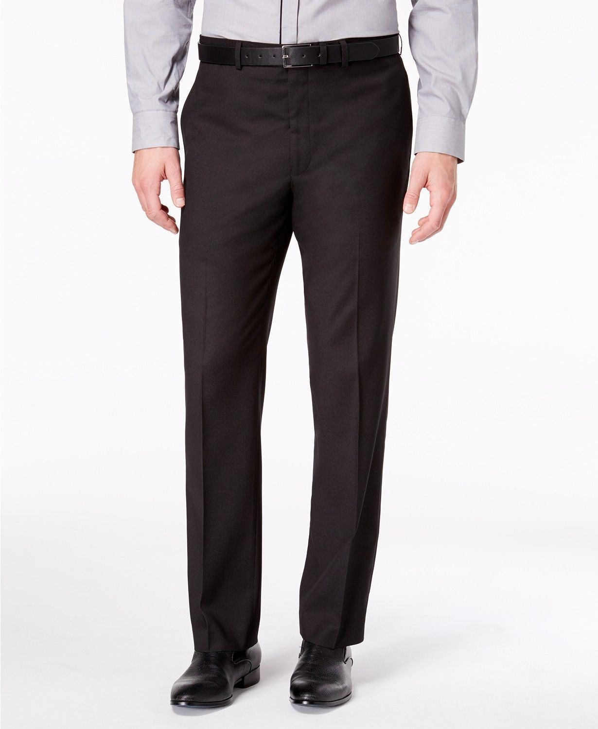Andrew Marc Mens Modern fit 2 Piece Suit 42 S / 35 Waist Black Stretch