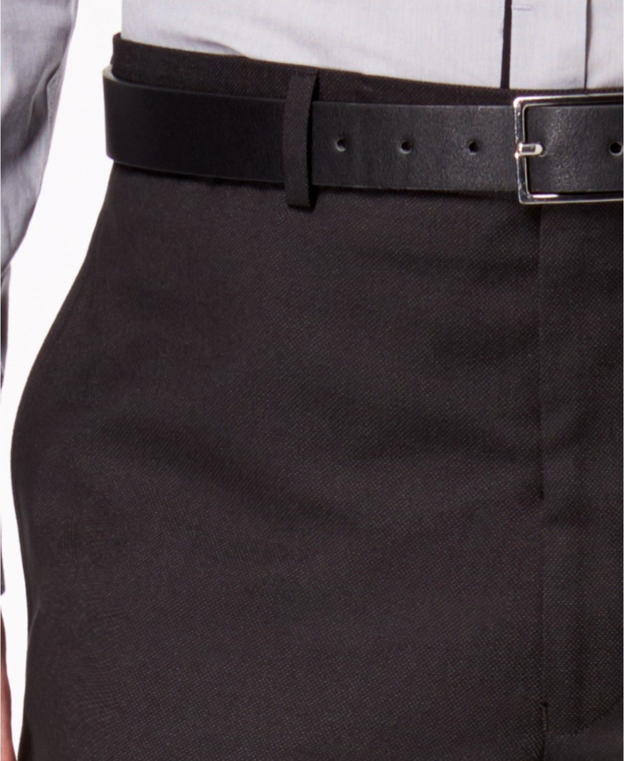 Andrew Marc Mens Modern fit 2 Piece Suit 42 S / 35 Waist Black Stretch