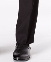 Andrew Marc Mens Slim fit 2 Piece Suit 40 R / 33 Waist Black Solid Stretch