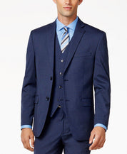 Alfani Mens Slim fit Suit Jacket Blazer 42 R Blue Solid Stretch