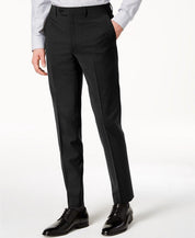 Calvin Klein Mens Skinny fit Dress Pants 36 / 34 Black Solid Stretch