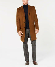 Lauren Ralph Lauren Mens Regular fit Overcoat Coat 38 R Brown Solid