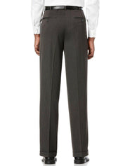 Perry Ellis Classic Fit Pleat No Iron Microfiber Pants 32 x 32 Castlerock Grey