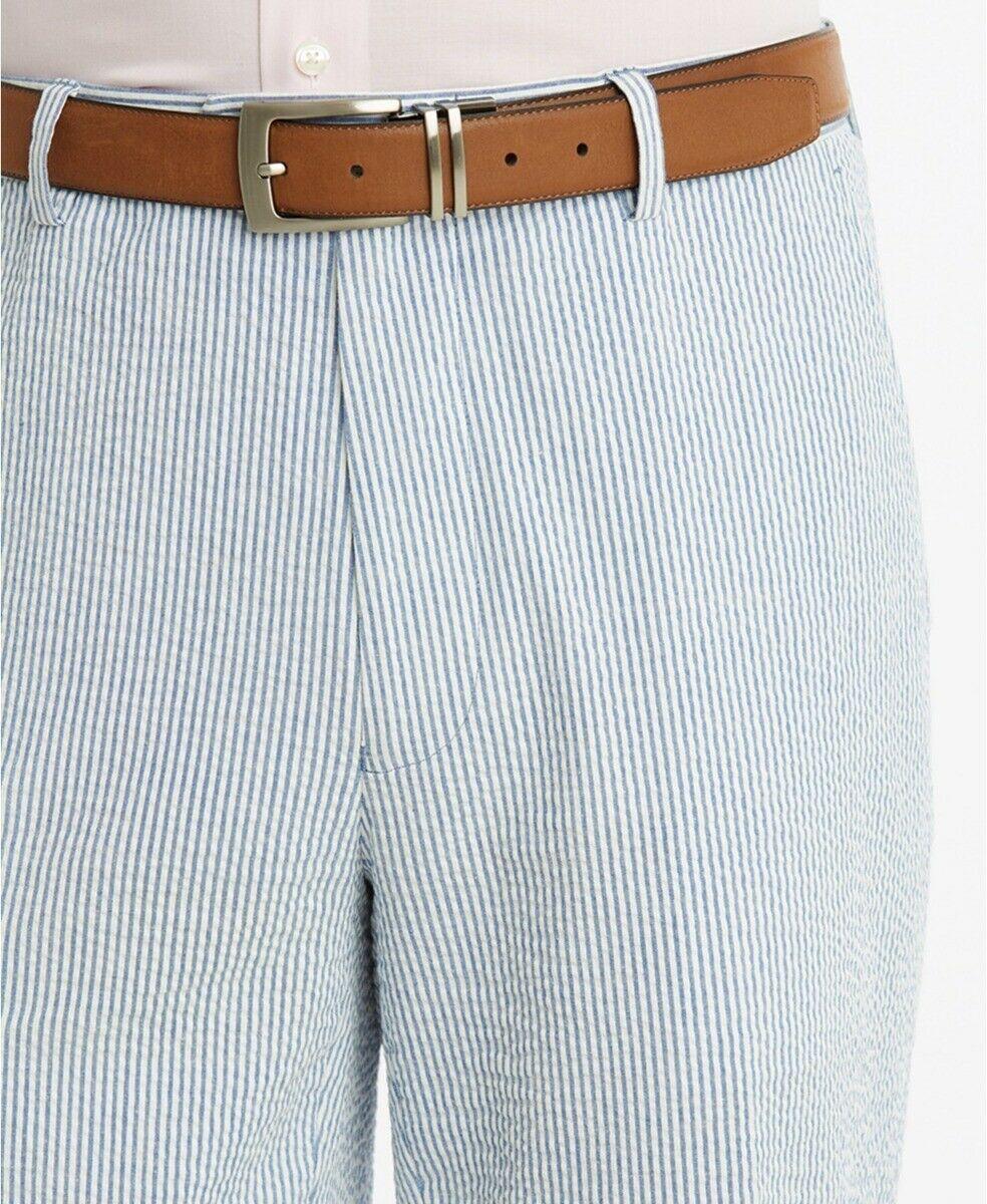 Tommy Hilfiger Mens Classic fit Dress Pants 32 / 32 Blue Striped