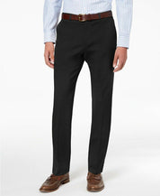 Tommy Hilfiger Mens Modern fit Dress Pants 32 / 32 Black Solid Stretch