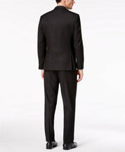 Marc New York Mens Modern fit 2 Piece Suit 38 S / 31 Waist Black Solid Stretch