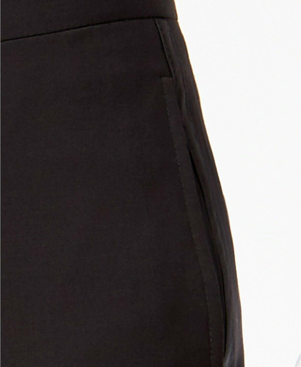 Calvin Klein Mens Slim fit Dress Pants 38 / 32 Black Solid Stretch