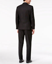 Marc New York Mens Modern fit 2 Piece Suit 38 R / 31 Waist Black Solid Stretch