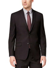 Andrew Marc Mens Slim fit 2 Piece Suit 46 S / 39 Waist Black Solid Stretch