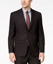 Andrew Marc Mens Slim fit 2 Piece Suit 38 R Pants 31 / 32 Black Solid