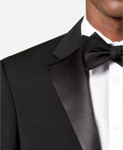 Tommy Hilfiger Mens Modern fit Wool Tuxedo Jacket Blazer 39 R Black Stretch