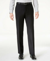 Calvin Klein Mens Skinny fit Dress Pants 30 / 32 Black Solid Stretch