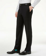 Calvin Klein Mens Skinny fit Dress Pants Pants 30 / 32 Black Solid Stretch