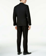 Kenneth Cole Reaction Mens Slim fit Dress Pants 36 / 32 Black Solid