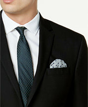 Kenneth Cole Mens Slim fit Suit Jacket Blazer 38 S Black Solid Stretch