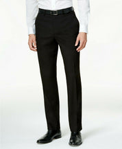 Kenneth Cole Mens Slim Fit Dress Pants 45 X  32  Black 29354084-084