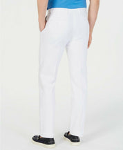 Tommy Hilfiger Mens Modern fit Dress Pants 34 / 30 White Solid Stretch