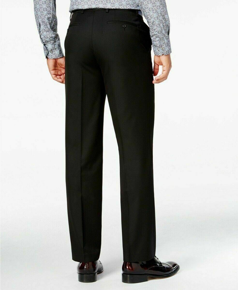 Sean John Mens Classic fit Dress Pants 32 / 32 Black Solid