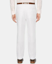 Perry Ellis Portfolio Mens Modern fit Linen Dress Pants 38 / 34 White Solid