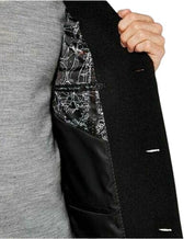 Nautica Men's Barge Classic Fit Wool Cashmere Blend Solid Overcoat 38R Black