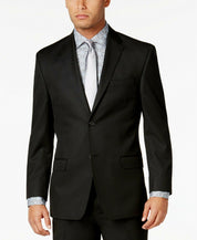Sean John Mens Classic fit Suit Jacket Blazer 48 XL Black Solid