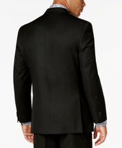 Sean John Mens Classic fit Suit Jacket Blazer 40 S Black Solid
