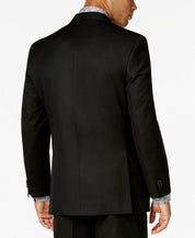 Sean John Mens Classic fit Suit Jacket Blazer 54 R Black Solid