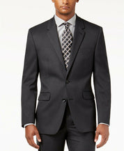 Alfani Men's Classic Fit Stretch Solid Suit Jacket Charcoal Grey  40L