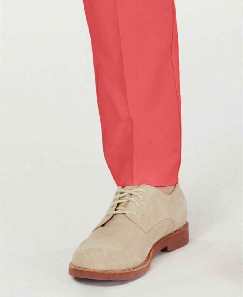 Tommy Hilfiger Men's TH Flex Stretch Slim-Fit Chino Pants 42 x 30 Coral