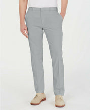 Tommy Hilfiger Mens Modern fit Dress Pants 38 / 32 Grey Solid Stretch