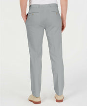 Tommy Hilfiger Mens Modern fit Dress Pants 38 / 32 Light Grey Solid Stretch