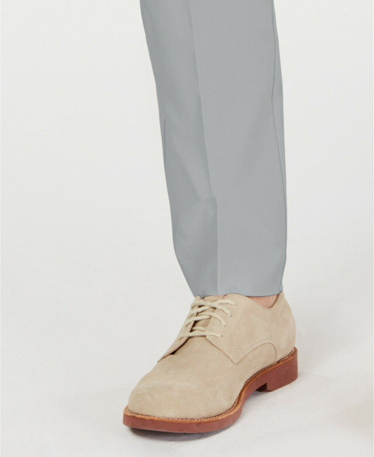 Tommy Hilfiger Mens Modern Fit Dress Pants 38 / 32 Light Grey Solid Stretch