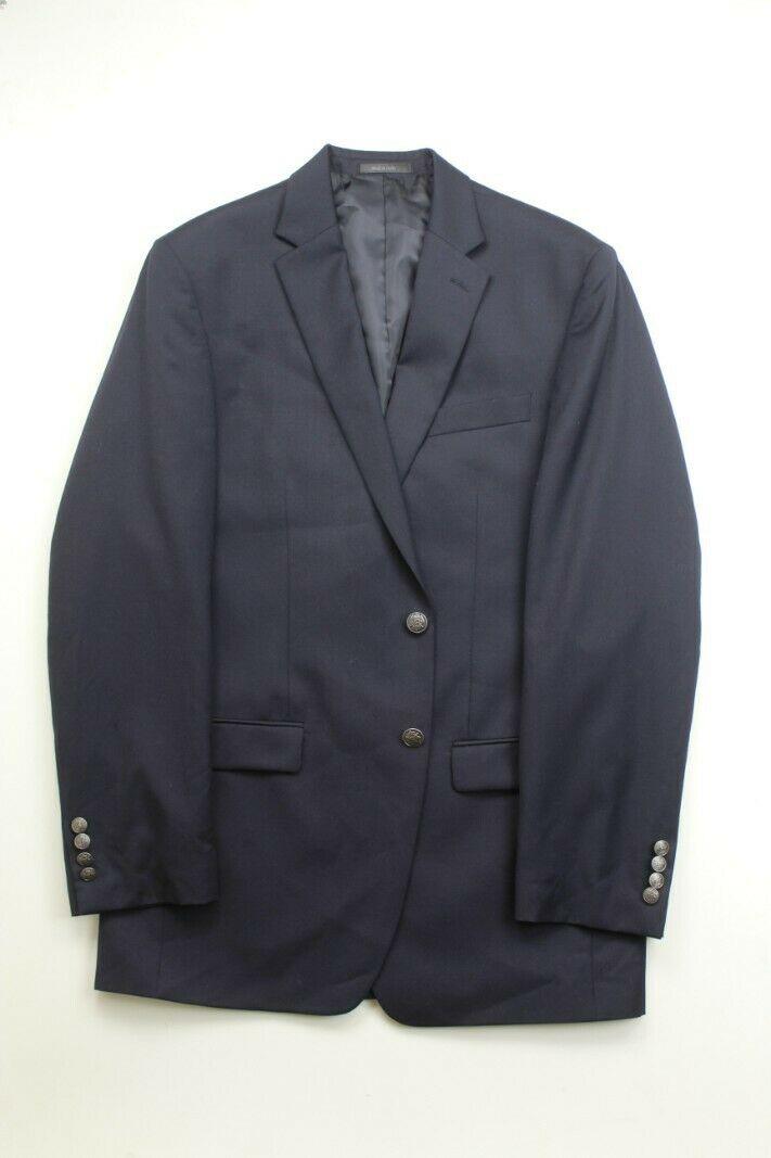 Michael Kors Men's Classic Fit Stretch Performance Blazer Sport Coat Navy 40L