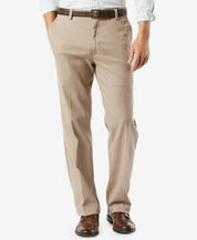 Dockers Men Classic Fit Khaki Pants 34 / 29 Beige Solid Stretch