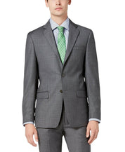 Calvin Klein Mens Slim fit Wool Suit Jacket Blazer 38 R Grey Solid