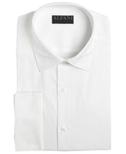 Alfani Mens Slim Fit Alfa Tech Solid White Shirt Sz 17-17.5 34-35