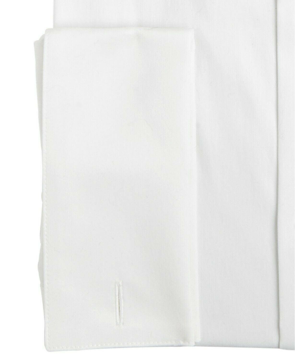 Alfani Mens Slim Fit Alfa Tech Solid White Shirt Sz 17-17.5 34-35