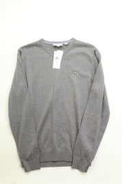 Lacoste Men's Regular Fit V-Neck Sweater 4 / Medium Grey
