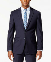Calvin Klein Mens Slim fit Suit Jacket Blazer 44 R Navy Blue Solid Stretch