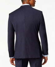 Calvin Klein Mens Slim fit Suit Jacket Blazer 40 R Navy Blue Solid Stretch