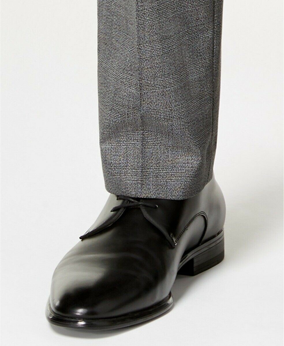 Calvin Klein Mens Slim fit Dress Pants 35 / 30 Heather Grey Solid