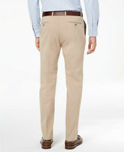 Tommy Hilfiger Mens Modern fit Dress Pants 36 / 30 Beige Solid Stretch
