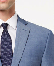 Alfani Mens Slim fit Sport Coat Blazer 38 R Light Blue Solid Stretch