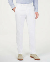 Tommy Hilfiger Men Modern fit Dress Pants 38 / 32 White Solid Stretch