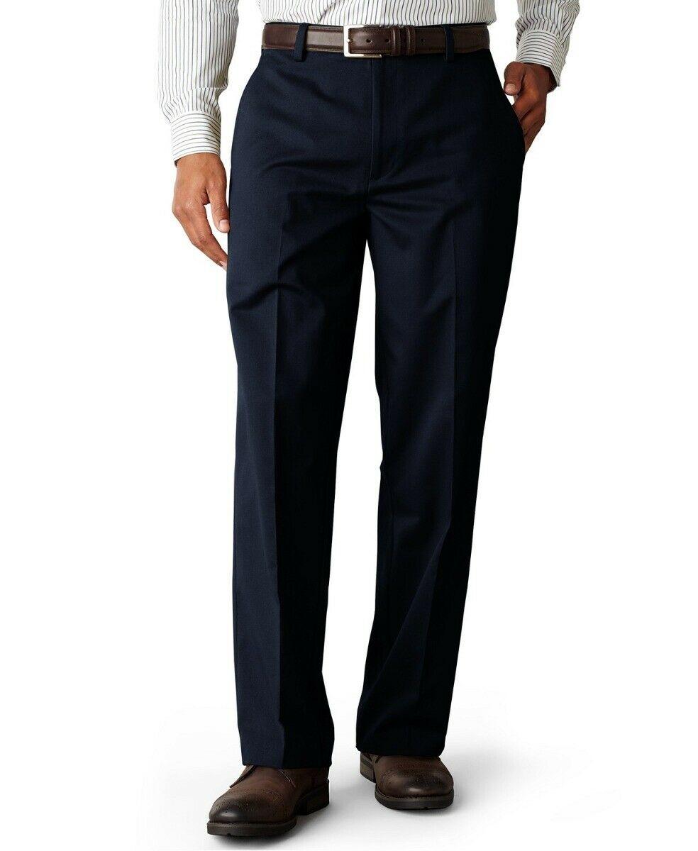 Dockers Mens Classic Fit Easy Stretch Khaki Pants Navy Blue  36 x 32