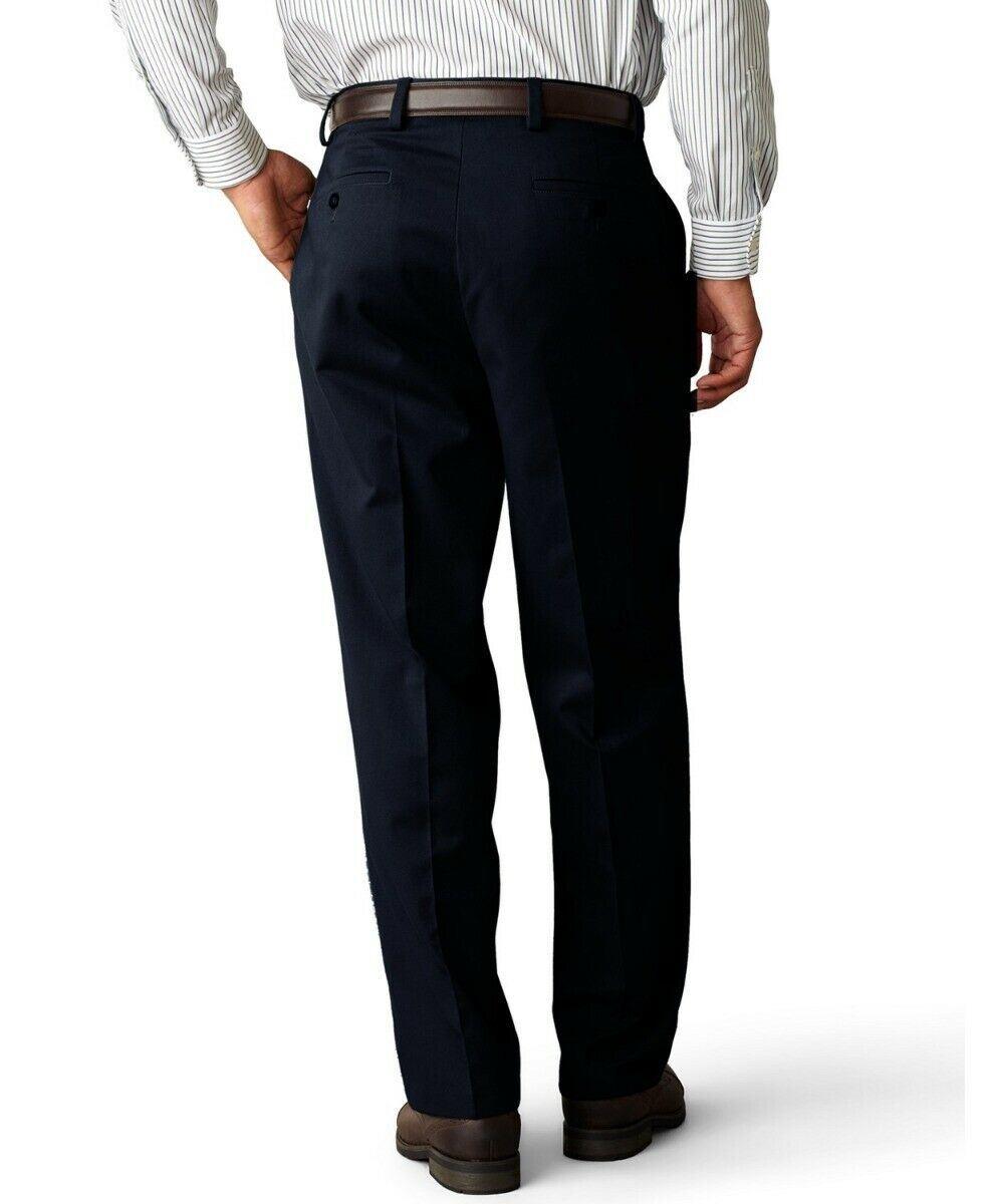 Dockers Mens Classic Fit Easy Stretch Khaki Pants Navy Blue  36 x 32