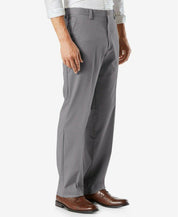Dockers Mens Classic fit Casual Pants 40 / 36 Grey Solid