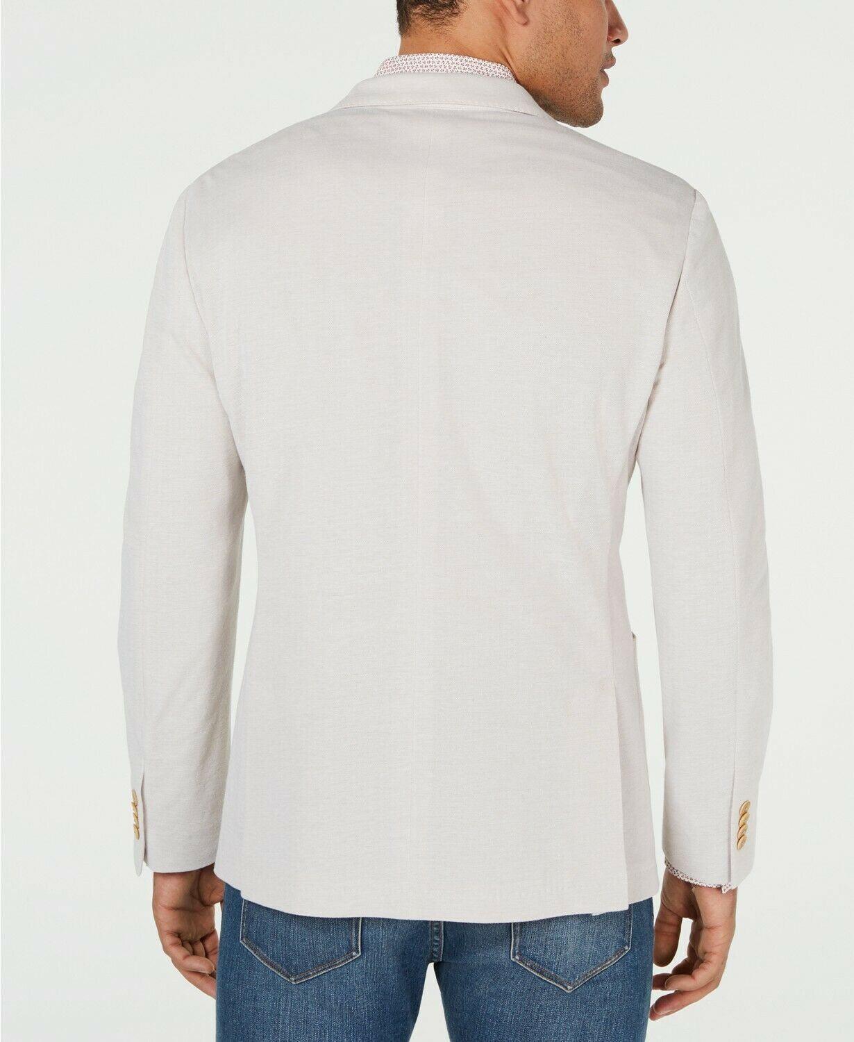 Michael Kors Mens Modern-Fit Solid Sport Coat Tan 46R