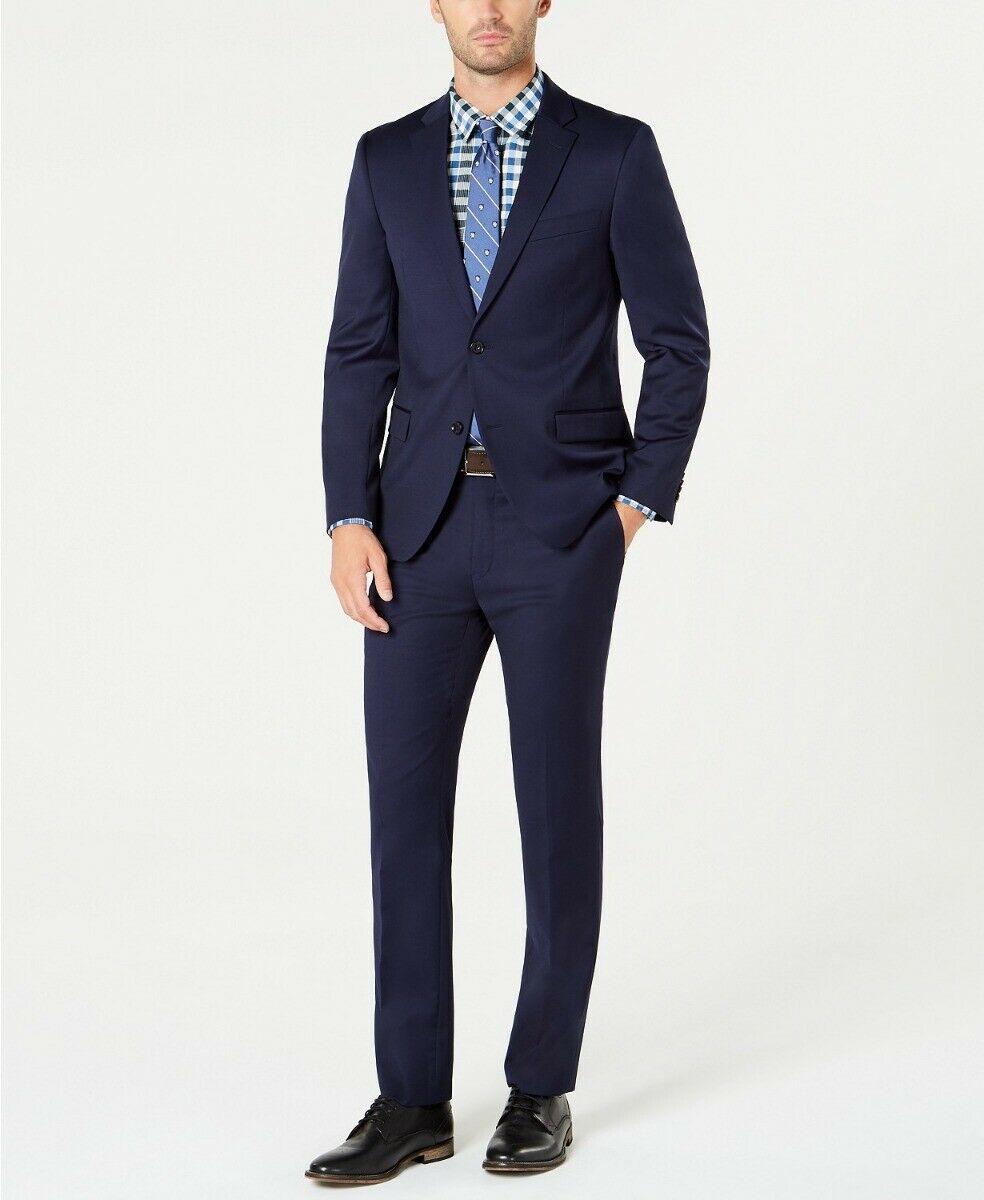 Tommy Hilfiger Mens Modern fit Wool Suit Jacket Blazer 42 R Navy Blue